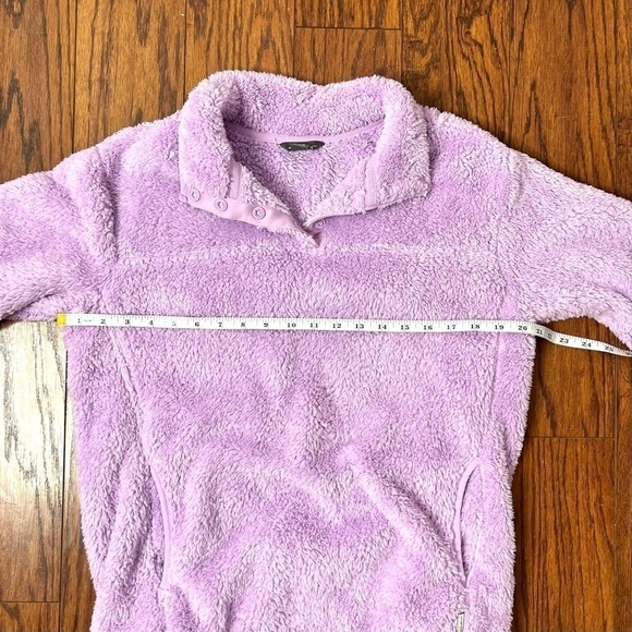 Eddie Bauer Purple Fast Plush Fleece Snap Mock Neck Cozy Soft Pullover Medium - Picture 14 of 16